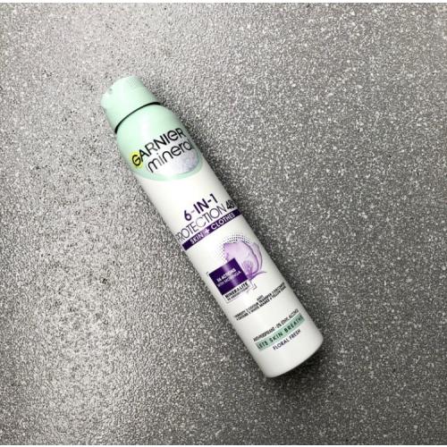 Garnier Mineral Protection 6 Floral Fresh 6 in 1 Protection Skin + Clothes Anti-perspirant Spray 48h (Antyperspirant w sprayu) - opinie | zdjęcie do recenzji od Crystal1994