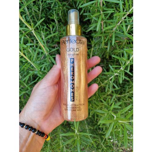 Perfecta Pheromones Active, Sexual Attraction Shimmering & Perfume Mist Gold Sacrifice (Perfumowana mgiełka do ciała) - opinie | zdjęcie do recenzji od zapala221 - 1