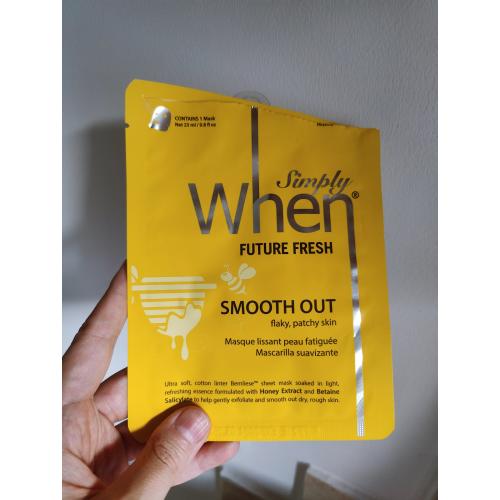 When Simply, Future Fresh Smooth Out Sheet Mask (Wygładzająca maska w płachcie) - opinie | zdjęcie do recenzji od shewild