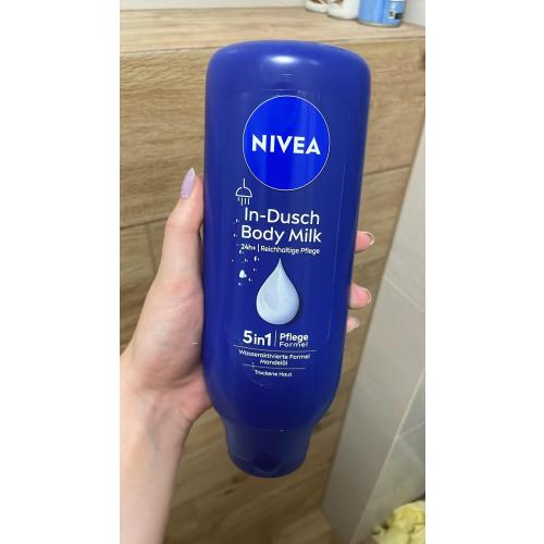 Nivea Odżywczy balsam do ciała pod prysznic z olejkiem migdałowym do skóry suchej - opinie | zdjęcie do recenzji od somethingnew13