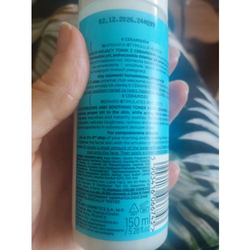 Eveline Cosmetics 6 Ceramides, Nawilżająco-kojący tonik z ceramidami - opinie | zdjęcie do recenzji od Magdalena1385 - 3