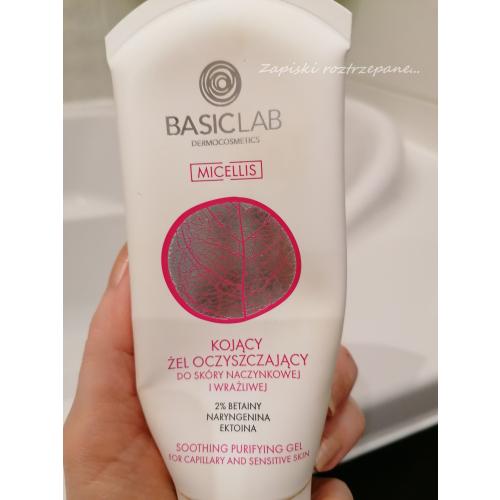 BasicLab Dermocosmetics Micellis, Kojący żel oczyszczający do skóry naczynkowej i wrażliwej (nowa wersja) - opinie | zdjęcie do recenzji od Momo - 1
