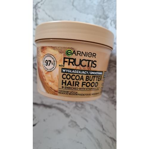 Garnier Fructis, Smoothing Cocoa Butter Hair Food (Maska do włosów puszących się i niesfornych (nowa wersja)) - opinie | zdjęcie do recenzji od Justyna_moja_pielegnacja