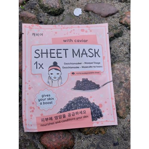 Mascot Europe BV Sheet Mask with Caviar (Maseczka na twarz `Kawior`) - opinie | zdjęcie do recenzji od Smerfeta83