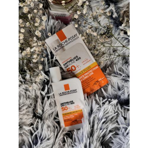 La Roche-Posay Anthelios, UVmune 400 Invisible Fluid SPF50+ (Niewidoczny fluid do twarzy z filtrem) - opinie | zdjęcie do recenzji od sweet_pink_flamingo