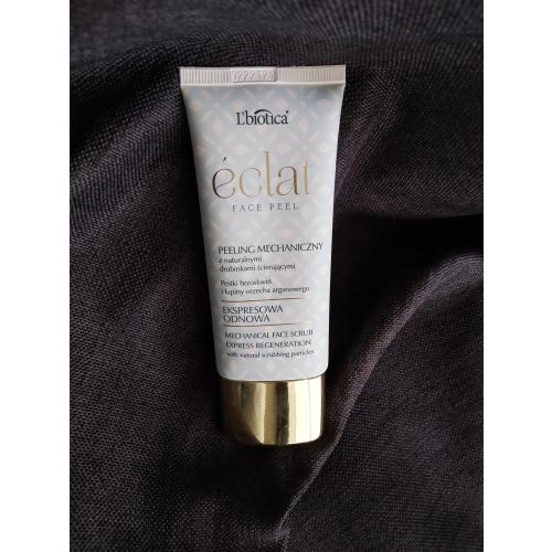 L'biotica Eclat Face Peel, Peeling mechaniczny z naturalnymi drobinkami ścierającymi `Ekspresowa odnowa` - opinie | zdjęcie do recenzji od Avesammael