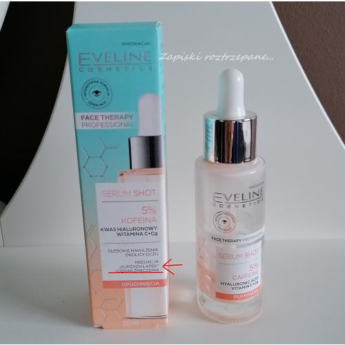 Eveline Cosmetics Face Therapy Professional, Serum Shot, Serum na opuchnięcia z 5% kofeiną, kwasem hialuronowym i witaminą C+Cg - opinie | zdjęcie do recenzji od Momo - 1