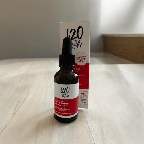 Under Twenty Złuszczające serum żelowe AHA+BHA 15% - opinie | zdjęcie do recenzji od diosa1nefretete - 2