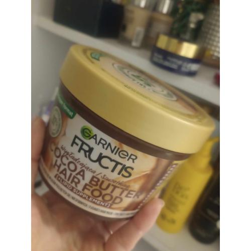 Garnier Fructis, Smoothing Cocoa Butter Hair Food (Maska do włosów puszących się i niesfornych (nowa wersja)) - opinie | zdjęcie do recenzji od Moniula93
