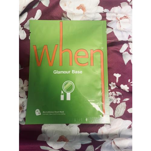 When Glamour Base Primer Bio-Cellulose Sheet Mask (Wygładzająca i ujędrniająca maska - primer na kokosowym arkuszu biocelulozowym) - opinie | zdjęcie do recenzji od kama_m1