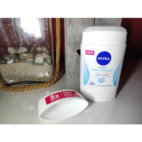 Nivea Fresh Natural, Antyperspirant w sztyfcie  48h 0% soli aluminium - opinie | zdjęcie do recenzji od akinommimiko26