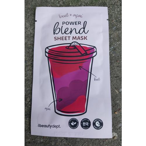 The Beauty Dept. Power Blend, Sheet Mask (Maska w płachcie z jagodami acai) - opinie | zdjęcie do recenzji od Smerfeta83 - 2