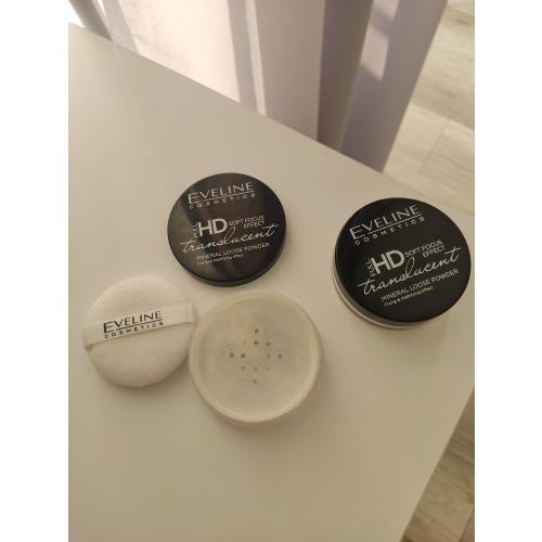 Eveline Cosmetics Full HD, Transculent Loose Powder Fixing & Mattifying with Silk (Puder utrwalający) - opinie | zdjęcie do recenzji od nicole_070