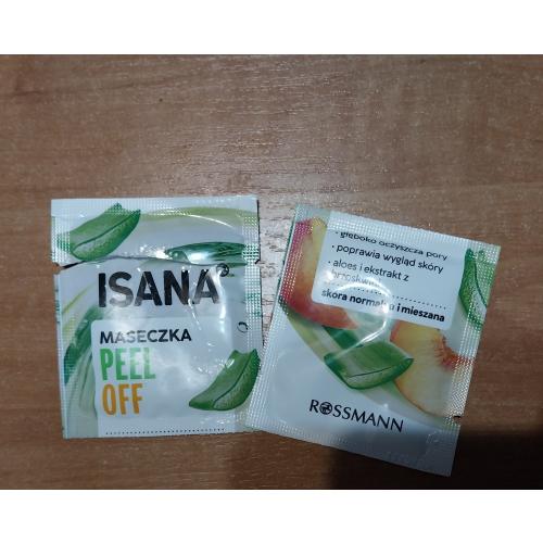 Isana Maseczka peel- off  głęboko oczyszczająca pory `Aloes i ekstrakt z brzoskwini` - opinie | zdjęcie do recenzji od Smerfeta83