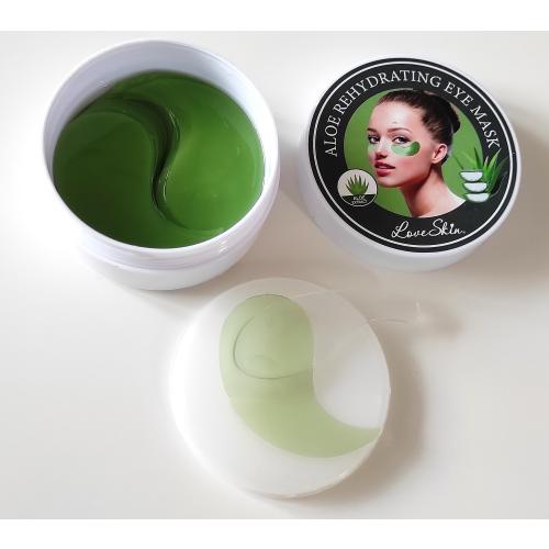Love Skin Aloe Rehydrating Eye Mask (Płatki pod oczy hydrożelowe z aloesem) - opinie | zdjęcie do recenzji od NuitDeTubereuse - 2