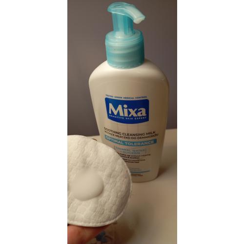 Mixa Optimal Tolerance, Thermal Water & licerin, Shooting Cleansing Milk (Kojące mleczko do demakijażu) - opinie | zdjęcie do recenzji od dziewczynazrosssmanna - 2