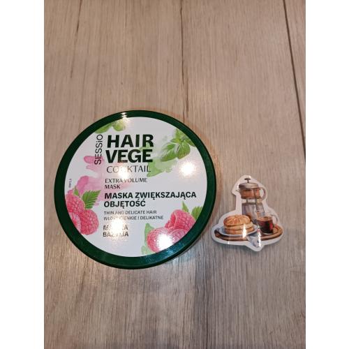 Sessio Vege Hair, Volume Mask (Maska do włosów niskoporowatych Malina & Bazylia) - opinie | zdjęcie do recenzji od LandOfBliss