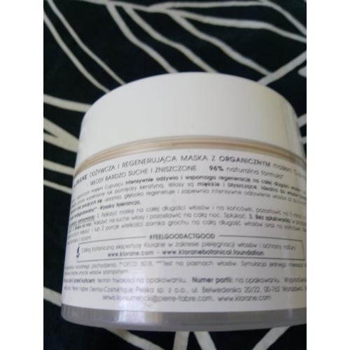 Klorane Nutrition & Reparation Masque 3 in 1 (Odżywcza i regenerująca maska do włosów  z organicznym masłem Cupuacu do włosów bardzo suchych i zniszczonych) - opinie | zdjęcie do recenzji od Owocowysad - 4
