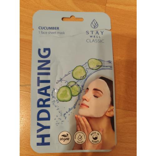 Stay Well Hydrating, Cucumber Face Sheet Mask (Kojąca maska do twarzy w płachcie z ekstraktem z ogórka) - opinie | zdjęcie do recenzji od clareblondi - 1