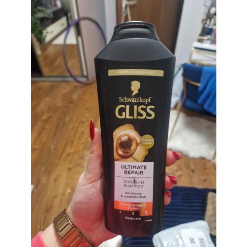 Schwarzkopf Gliss Ultimate Repair Strength Shampoo (Szampon z płynną keratyną i ekstraktem z czarnej perły do włosów mocno zniszczonych i suchych (nowa wersja)) - opinie | zdjęcie do recenzji od Gabsonik123