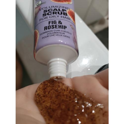 Organic Shop Fig & Rosehip, Vomumizing Scalp Srub for Oily Hair (Figa i Dzika róża, Dodający objętości peeling do skóry głowy) - opinie | zdjęcie do recenzji od Staria