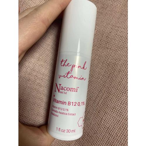 Nacomi Next Lvl, The Pink Vitamin, Vitamin B12 0,1% (Serum do twarzy z 0,1% witaminy B12) - opinie | zdjęcie do recenzji od krolowazywiecka