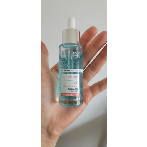 Eveline Cosmetics Face Therapy Professional, Serum Shot, Serum nawilżające z 2% kwasem hialuronowym, trehalozą i witaminą B5 - opinie | zdjęcie do recenzji od piccess