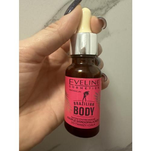 Eveline Cosmetics Brazilian Body, Skoncentrowane krople samoopalające do twarzy i ciała 6w1 - opinie | zdjęcie do recenzji od Meg_xxx