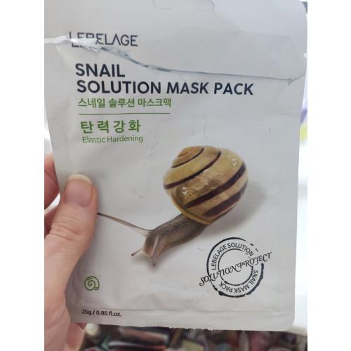 Lebelage Snail Solution Mask Pack (Maseczka do twarzy w płachcie ze śluzem ślimaka) - opinie | zdjęcie do recenzji od Magdalena1385