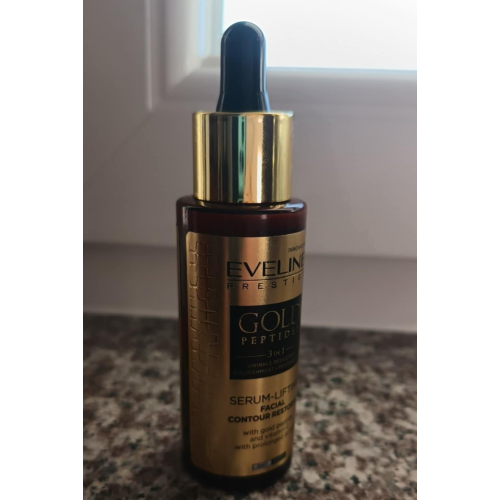 Eveline Cosmetics Gold Peptides, Serum lifting przywracające kontur twarzy - opinie | zdjęcie do recenzji od optostin