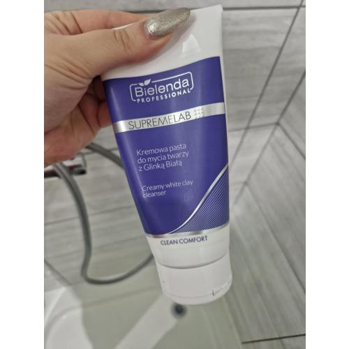 Bielenda Professional SUPREMELAB Clean Comfort, Creamy White Clay Cleanser (Kremowa pasta do mycia twarzy z glinką białą) - opinie | zdjęcie do recenzji od Gabsonik123