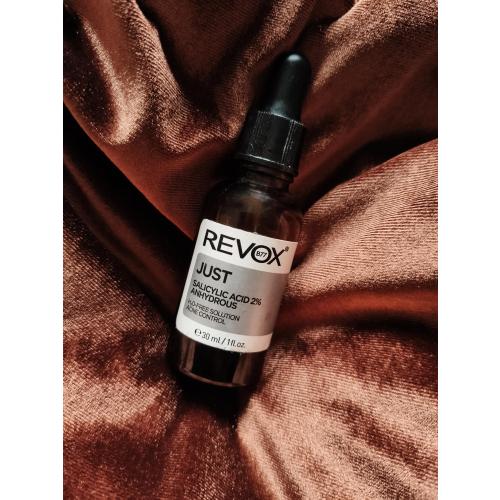 Revox Just Salicylic Acid 2% Anhydrous H2O-Free Solution Acne Control (Bezwodny peeling do twarzy i szyi z kwasem salicylowym) - opinie | zdjęcie do recenzji od Vardzia
