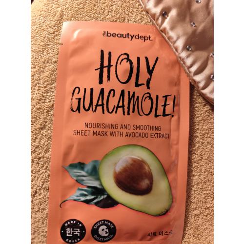 The Beauty Dept. Holy Guacamole! Nourishing Avocado Face Sheet Mask (Maseczka do twarzy w płachcie `Nawilżające awokado`) - opinie | zdjęcie do recenzji od clareblondi - 1