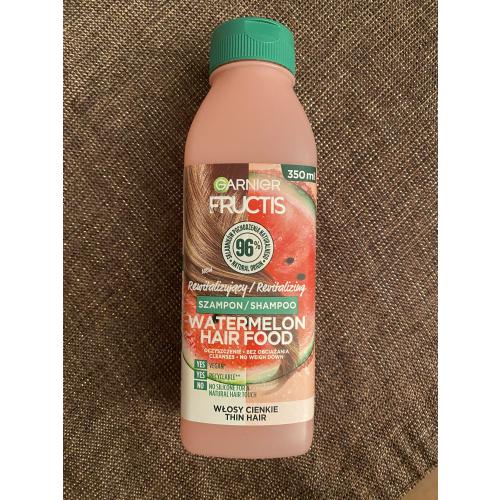 Garnier Fructis, Hair Food, Watermelon Revitalizing Shampoo (Rewitalizujący szampon do włosów cienkich) - opinie | zdjęcie do recenzji od Kosmetycznie_zwariowana