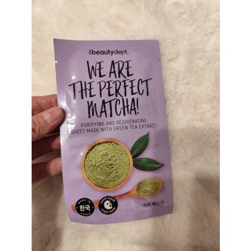 The Beauty Dept. We are the Perfect Matcha! Puryfying and Rejuvenationg Sheet Mask with Green Tea Leaf Extract (Oczyszczająco-odmładzająca maska ​​w płachcie z ekstraktem z liści zielonej herbaty) - opinie | zdjęcie do recenzji od clareblondi - 1