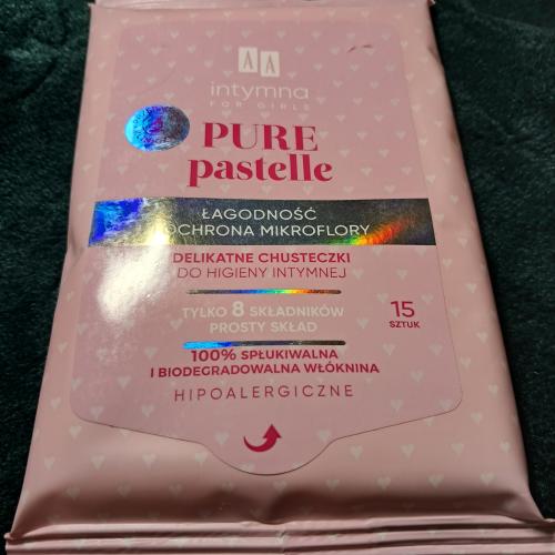 AA Intymna for Girls, Delikatne chusteczki do higieny intymnej `Pure Pastelle` - opinie | zdjęcie do recenzji od AnaSky - 3