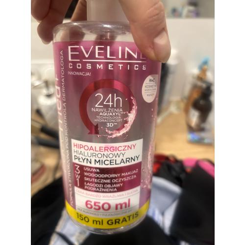Eveline Cosmetics Facemed +, Hialuronowy płyn micelarny 3 w 1 - opinie | zdjęcie do recenzji od JustynaKap
