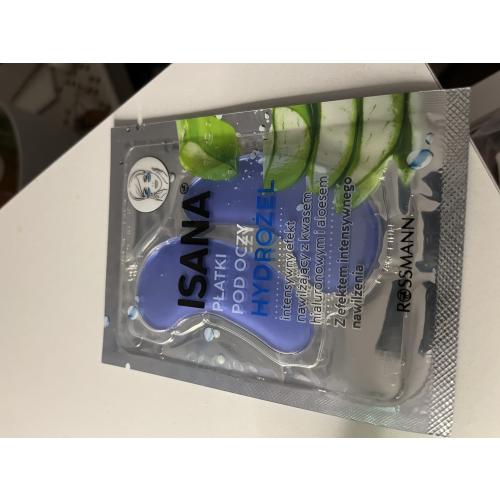 Isana Hydrogel Augen Pads (Hydrożelowe płatki pod oczy z aloesem i kwasem hialuronowym) - opinie | zdjęcie do recenzji od wscieklekoty
