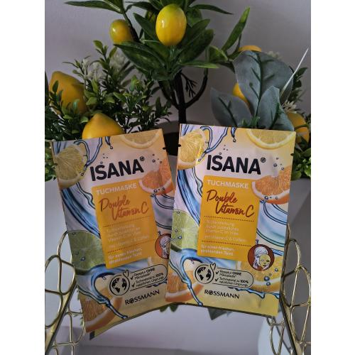 Isana Double Vitamin C Sheet Mask (Maska w płachcie z witaminą C) - opinie | zdjęcie do recenzji od Goya5 - 1