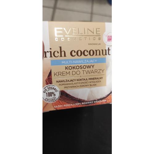 Eveline Cosmetics Rich Coconut, Ultra-odżywczy kokosowy krem do twarzy - opinie | zdjęcie do recenzji od asiulka55