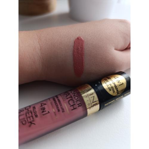 Eveline Cosmetics Wonder Match, 4 in 1 Velour Cheek & Lip Color Balm (Róż i pomadka w płynie) - opinie | zdjęcie do recenzji od WerkaBeauty
