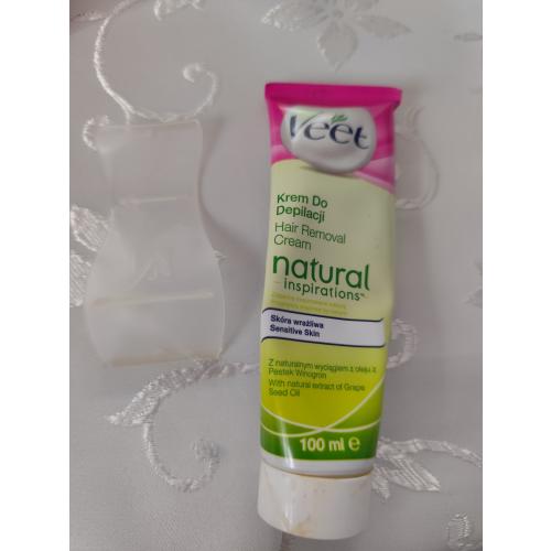 Veet Natural Inspirations, Krem do depilacji ciała z naturalnym wyciągiem z oleju z pestek winogron - opinie | zdjęcie do recenzji od clareblondi - 2