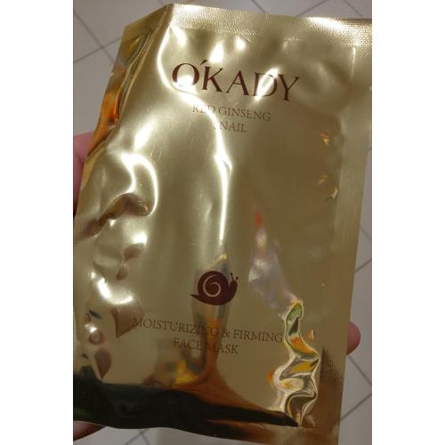Okady Red Ginseng, Snail Moisturizing & Firming Face Mask (Nawilżająco-ujedrniająca maska w płachcie) - opinie | zdjęcie do recenzji od Barbra61