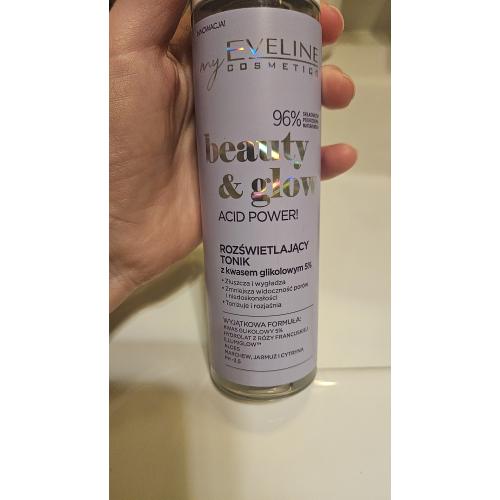 Eveline Cosmetics Beauty & Glow, Rozświetlający tonik z kwasem glikolowym 5% `Acid Power!` - opinie | zdjęcie do recenzji od crayola
