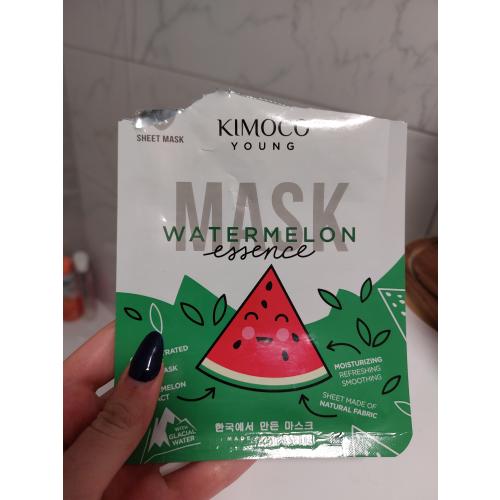 Kimoco Beauty Young, Watermelon Essence Mask (Nawilżająca maska w płachcie z ekstraktem z arbuza i wodą lodowcową) - opinie | zdjęcie do recenzji od Dariax_