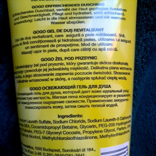 Kallos GoGo, Shower Gel (Żel pod prysznic, różne rodzaje) - opinie | zdjęcie do recenzji od AnaSky - 3