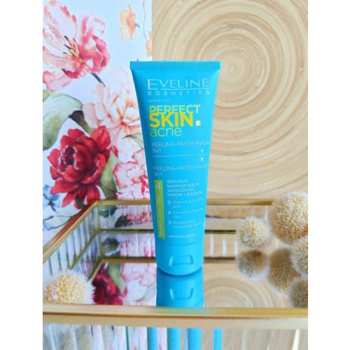 Eveline Cosmetics Perfect Skin. Acne, Mikrozłuszczający peeling-pasta-maska 3w1 - opinie | zdjęcie do recenzji od Anuusiaczeek