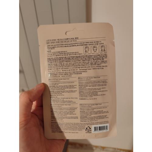 SKIN79 Fresh Garden, Snail Mask (Maska w płacie z filtratem ze ślimaka) - opinie | zdjęcie do recenzji od clareblondi - 2