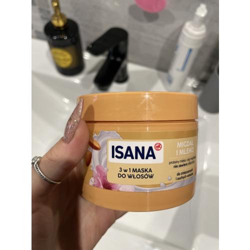Isana Haarmaske 3in1 Mandelmilch (Maska do włosów 3w1 `Mleczko migdałowe`) - opinie | zdjęcie do recenzji od WiktoriaEs - 1