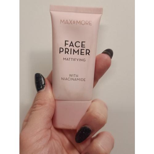 Max & More Mattifying Face Primer with Niacynamide (Matująca baza pod makijaż z niacynamidem) - opinie | zdjęcie do recenzji od Podgorszczanka - 1